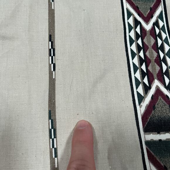 Vintage Womens Western Aztec Shirt S Panhandle Slim Deep Cut Band Collar USA - Picture 8 of 8